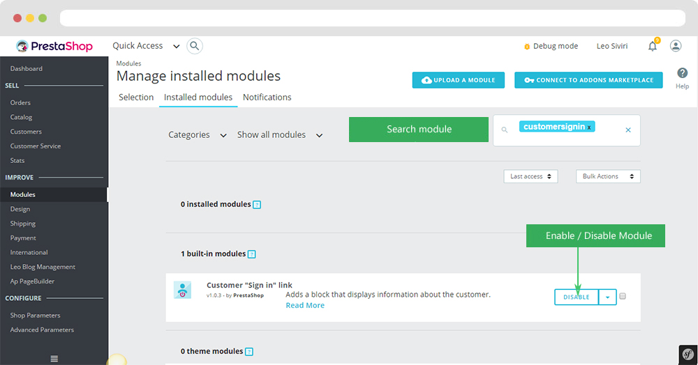 Module Customer