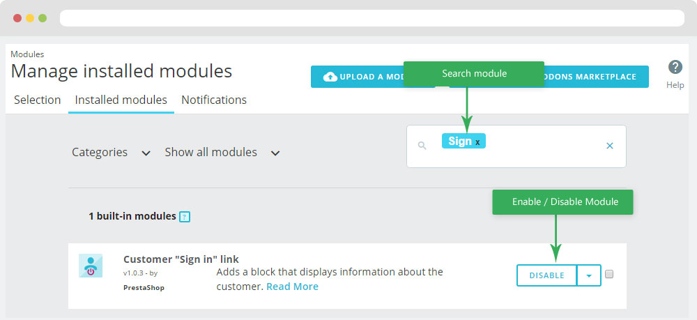 Module Customer